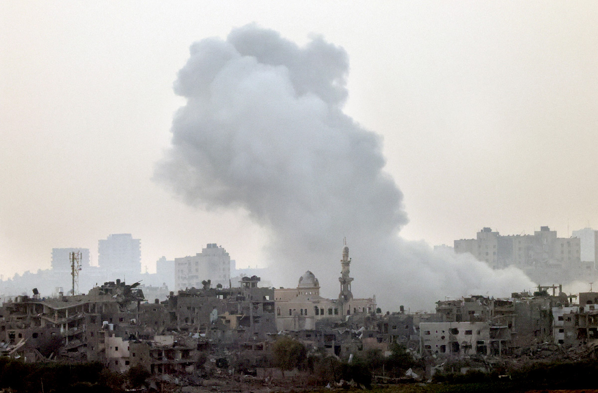 Buildings destroyed by Israeli air strikes in Gaza. Violeta Santos Moura/Reuters
