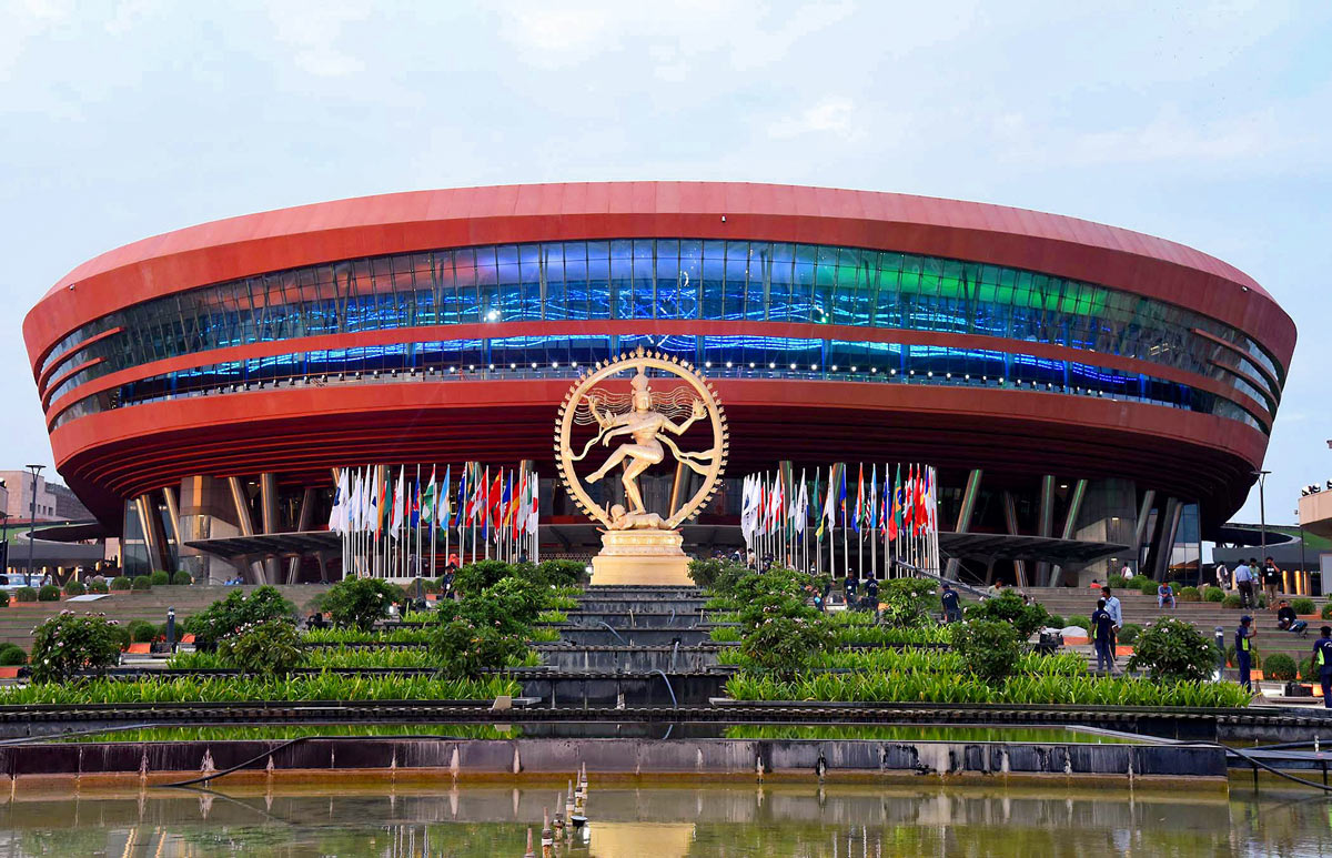 The venue of the G20 meet: Bharat Mandapam