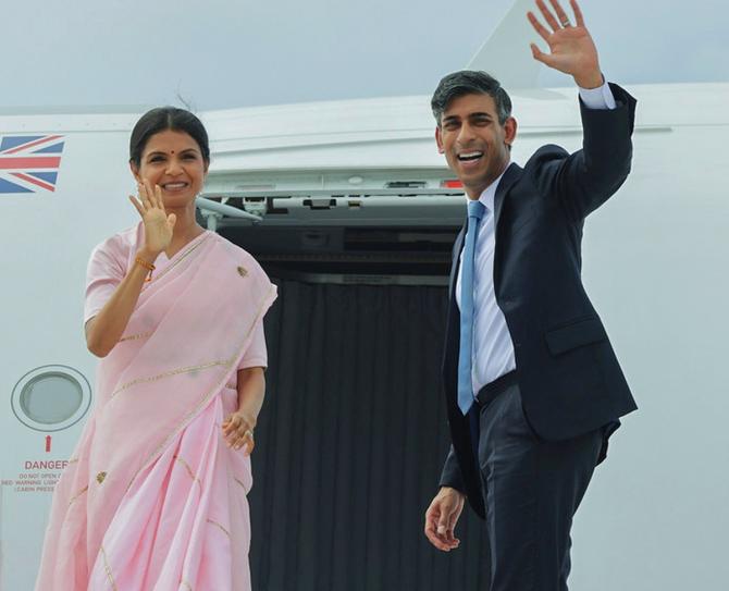 Akshata Murthy and Rishi Sunak