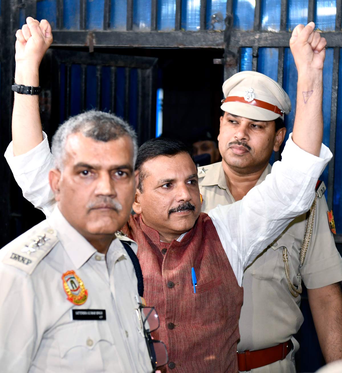 Sanjay Singh walked out of jail yesterday