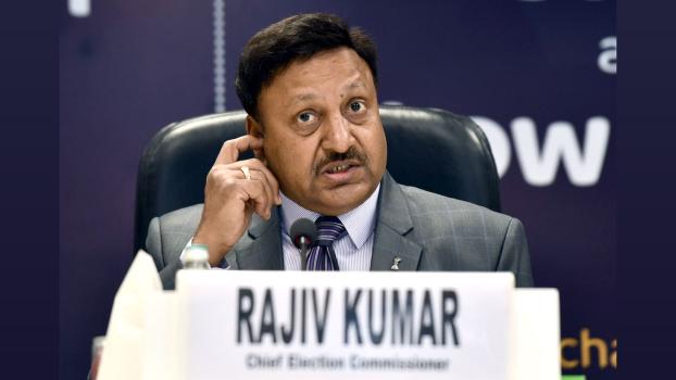 Chief Election Commissioner Rajiv Kumar/ Jitender Gupta/ANI Photo