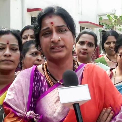 BJP's Hyderabad LS candidate Madhavi Latha/ANI Photo