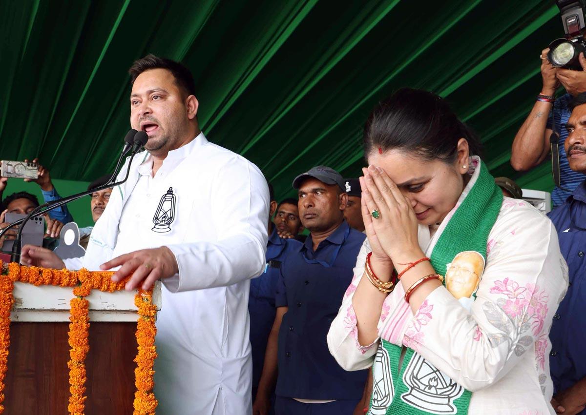 Rohini Acharya files her nomination papers