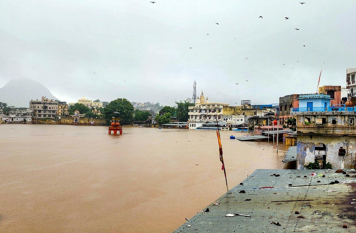 Heavy rains in India