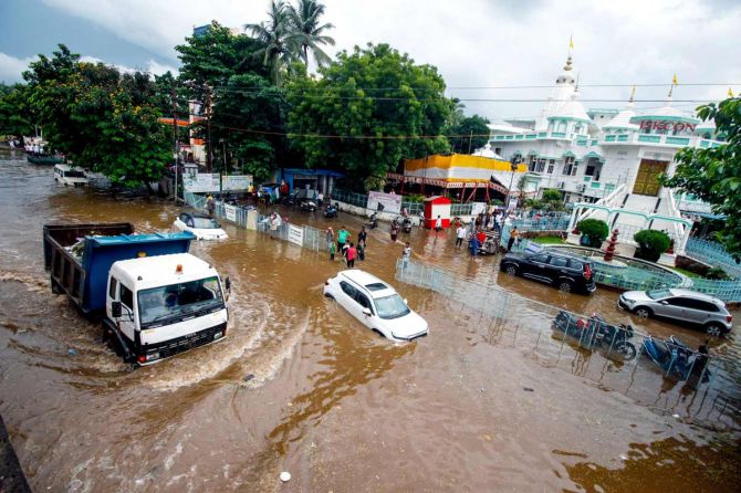 Heavy rains in India