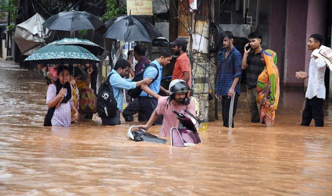 Heavy rains in India