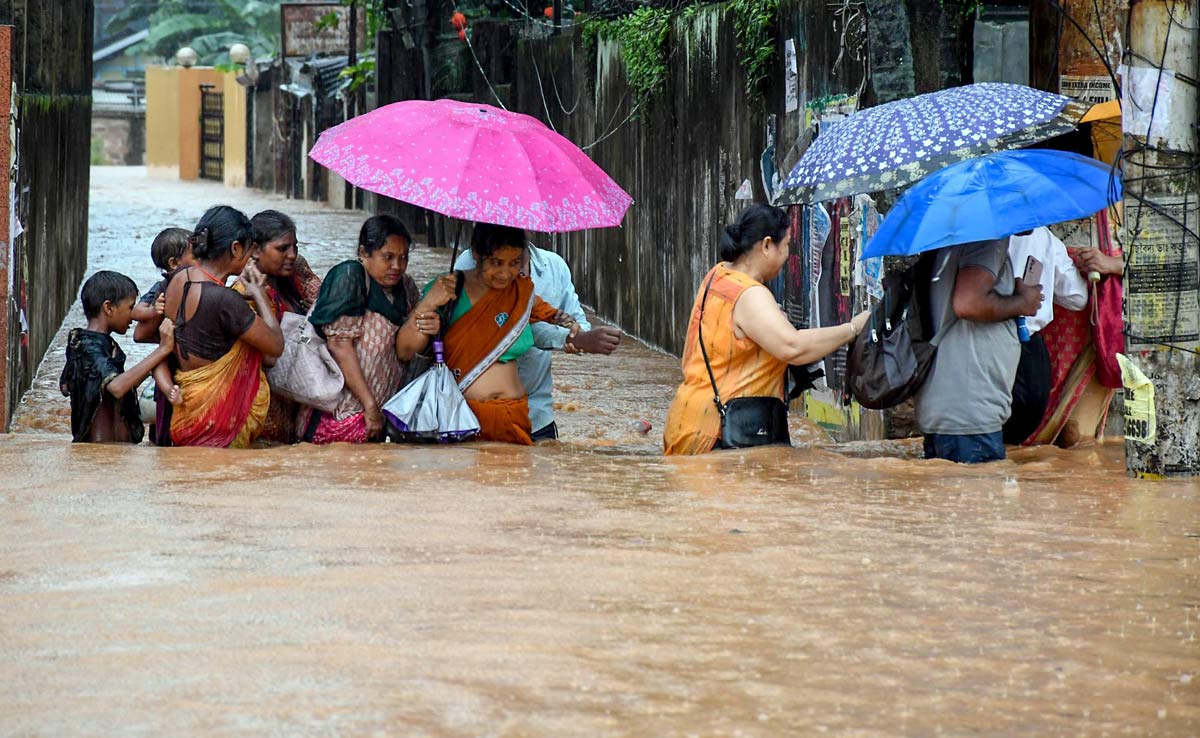 Heavy rains in India