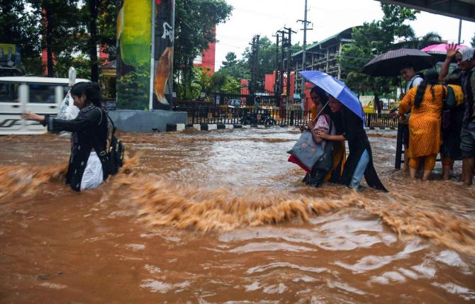 Heavy rains in India