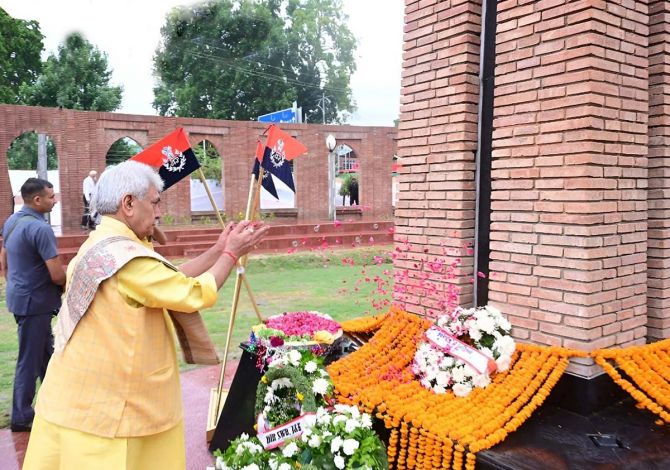 Balidan Stambh inaguration in Kashmir