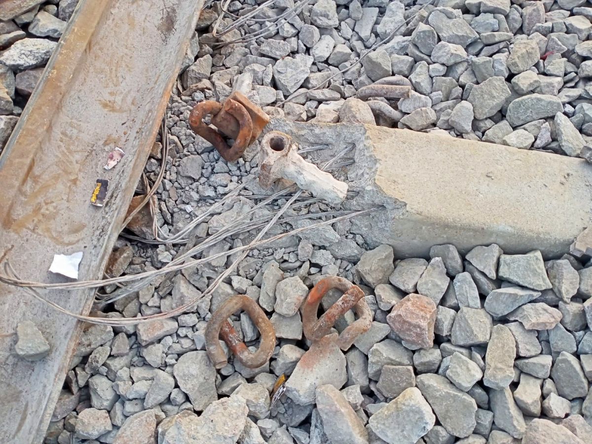 Another sabotage suspected as train hits rail piece