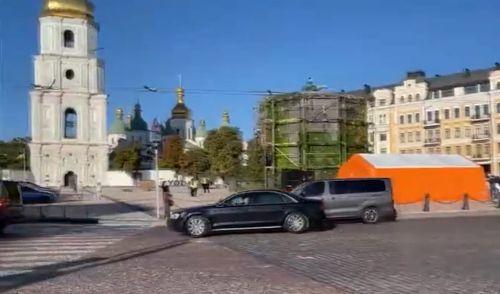 PM Modi's convoy in Kyiv