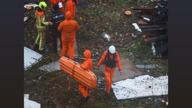Rescue operations underway at the blast site in Hague, Netherlands/Reuters/ANI Photo