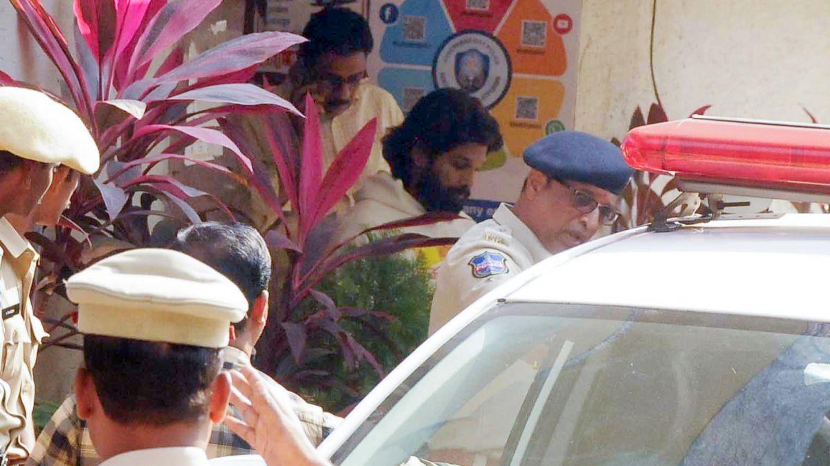 Allu Arjun Walks Out After Night in Prison