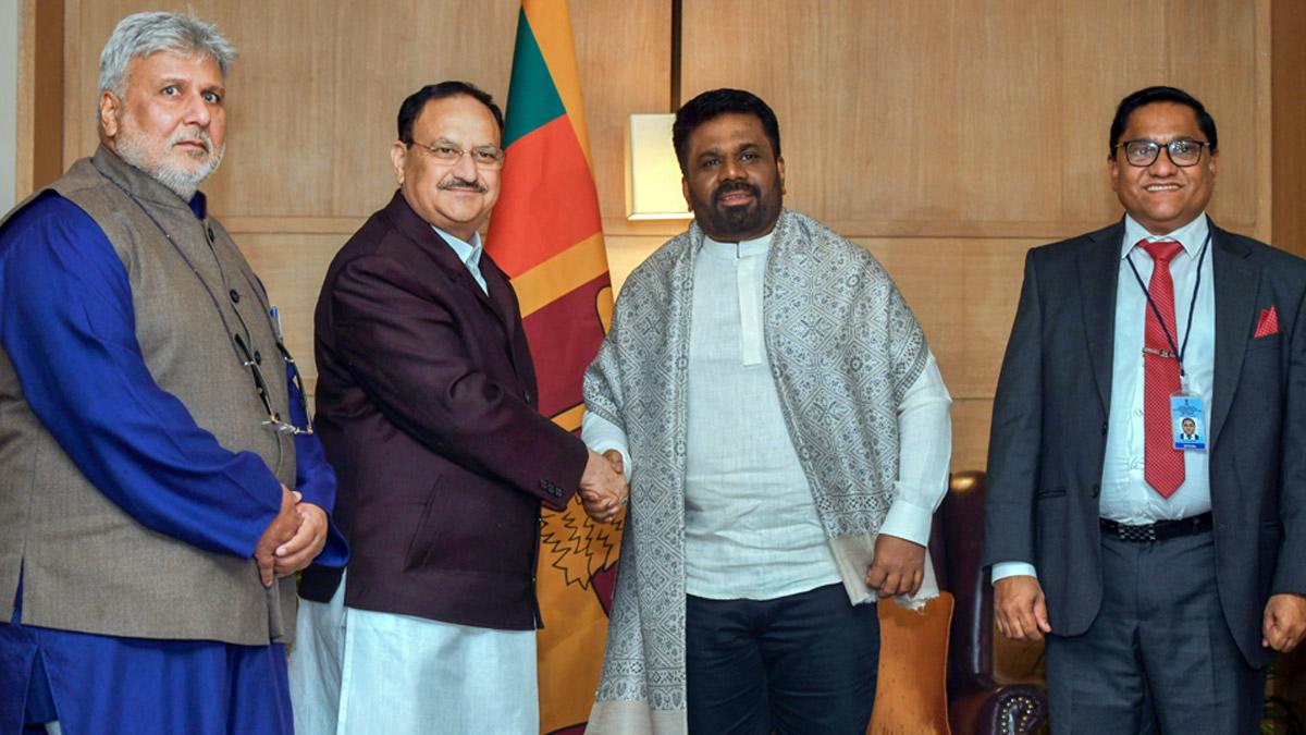 J P Nadda meets President Anura Kumara Dissanayake