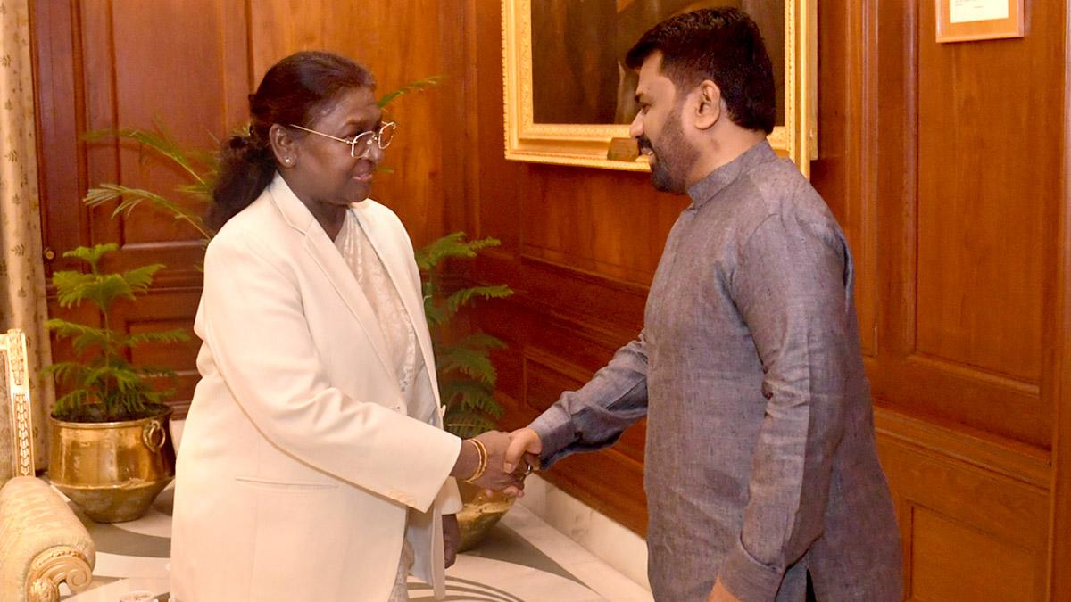 President Murmu welcomes Sri Lankan President Dissanayake