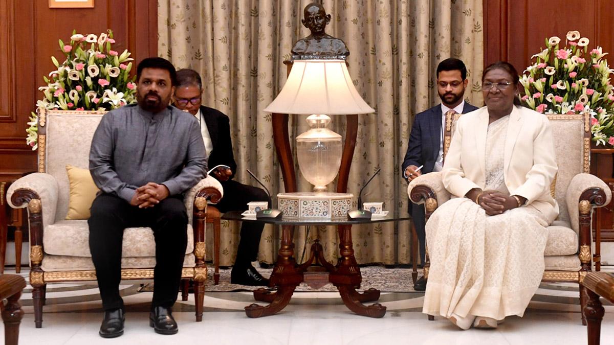 President Murmu welcomes Sri Lankan President Dissanayake