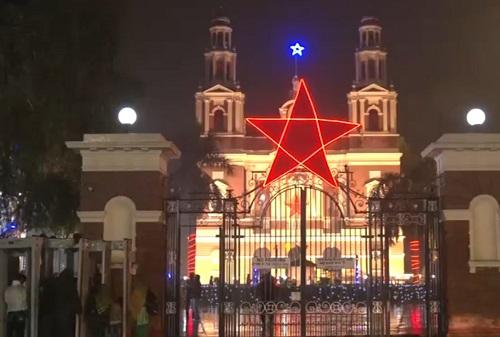 A view of the Sacred Heart Cathedral Church on the eve of Christmas in New Delhi/ANI on X