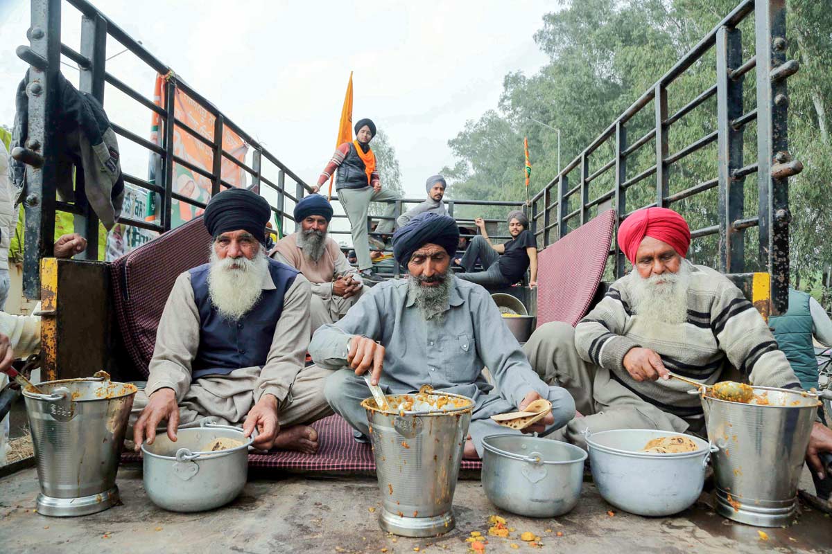 A langar for the protesting farmers
