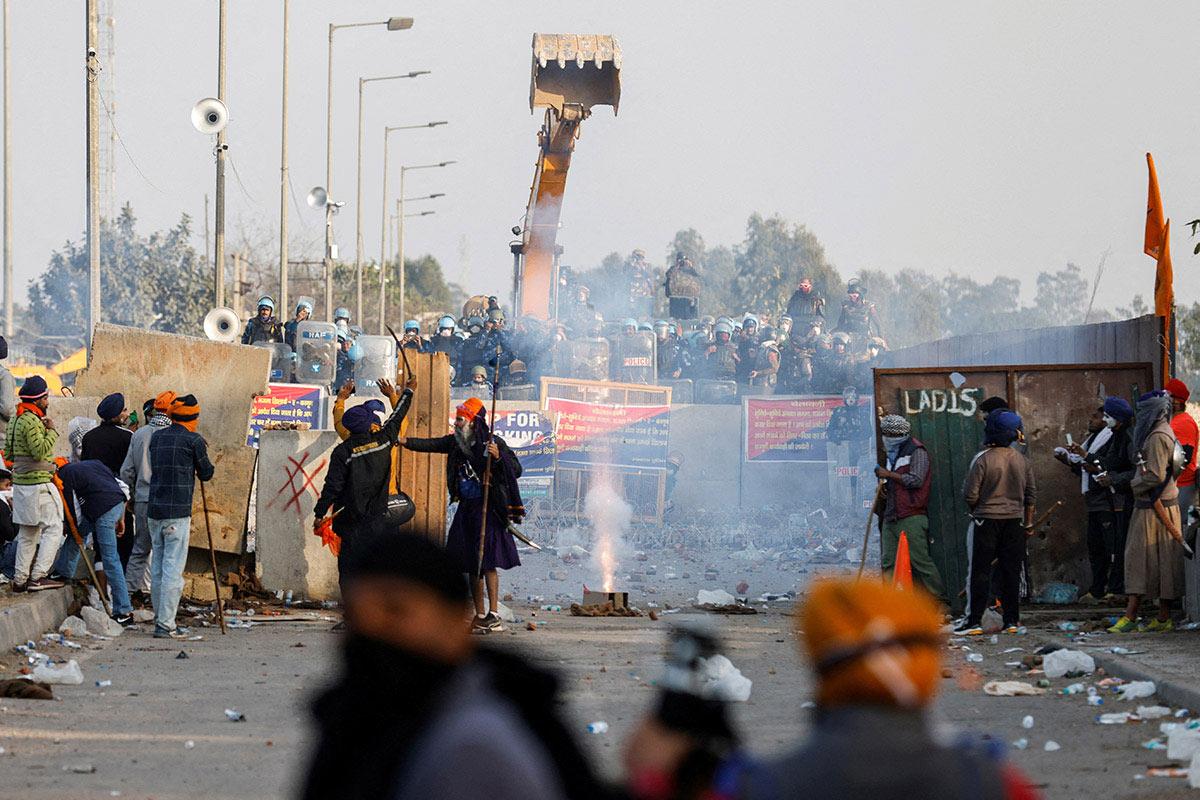 Farmers protesting