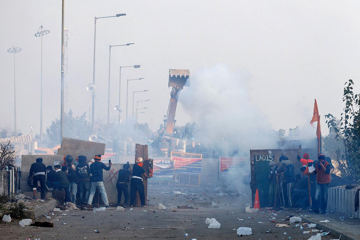 Farmers protesting