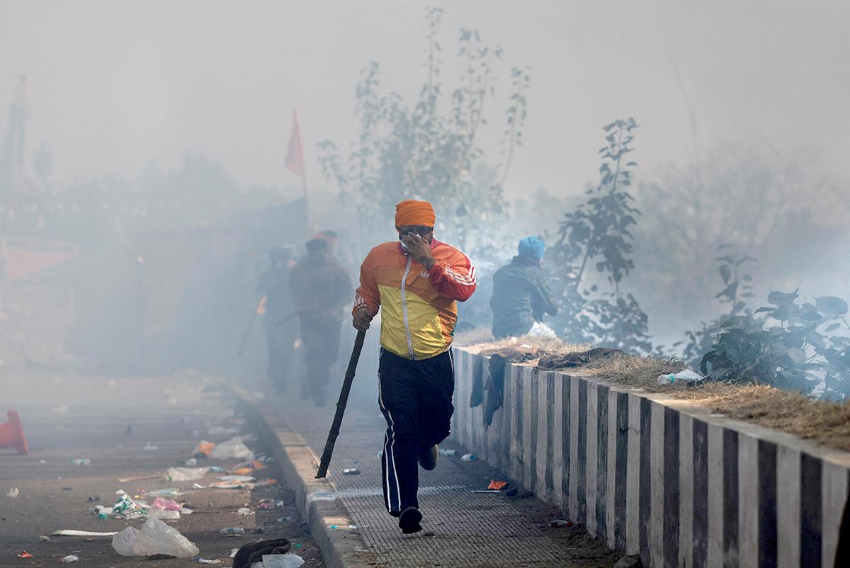 Farmers protesting