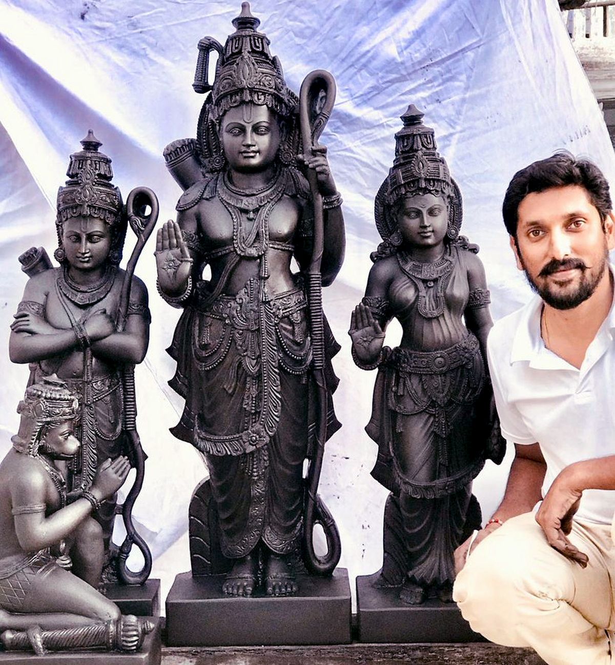 Mysuru Sculptor S Ram Lalla To Be Installed In Ayodhya Mandir Rediff Com India News