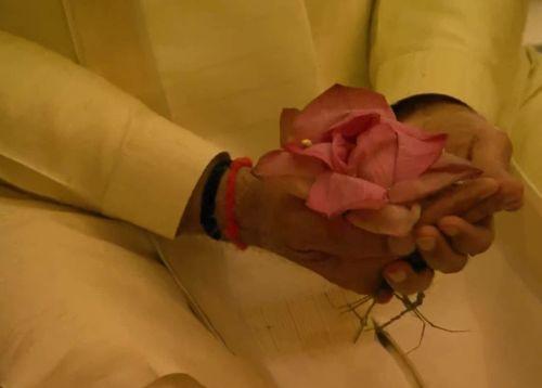 A lotus in PM Modi's hand