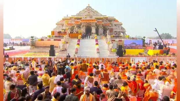 Ram temple in Ayodhya/ANI on X
