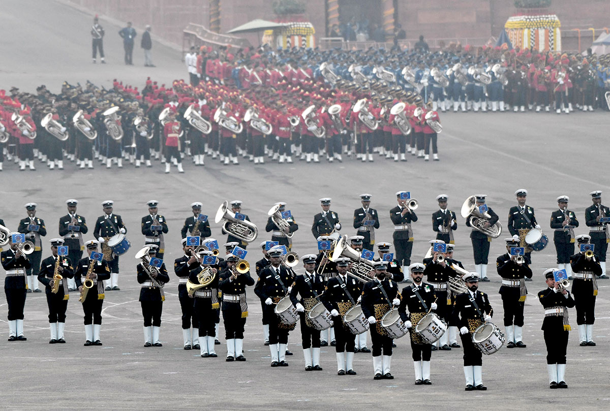 'Beating Retreat' Military bands regale audience with India tunes