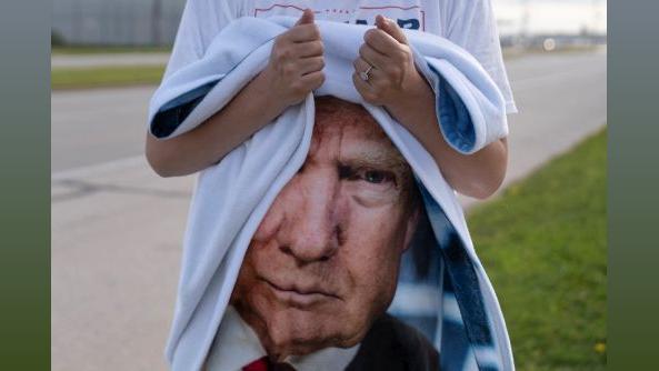 A Trump supporter at a rally. Reuters/Cheney Orr