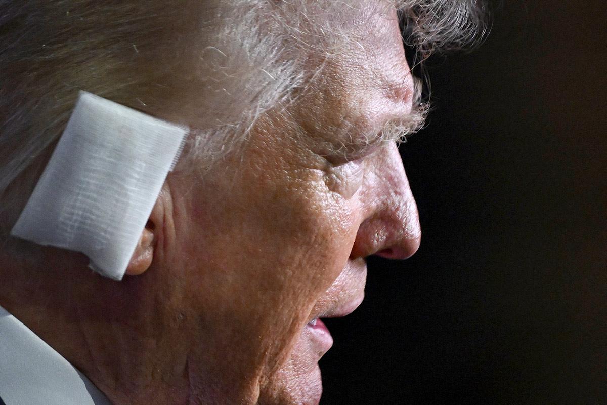 Trump Appears With Bandaged Ear At Republican Convention - Rediff.com ...