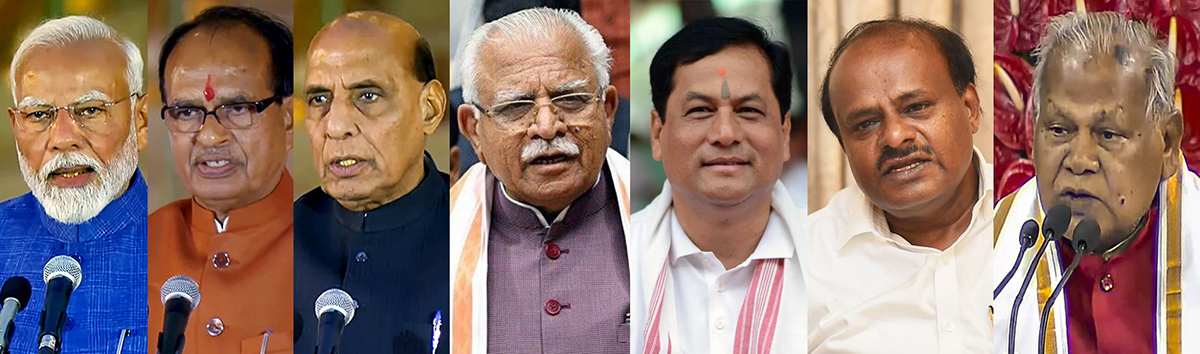 7 former CMs join Modi's council of ministers