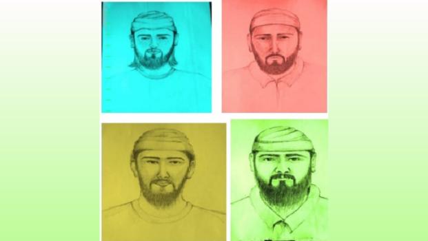 The sketch released by the J-K police/ANI Photo