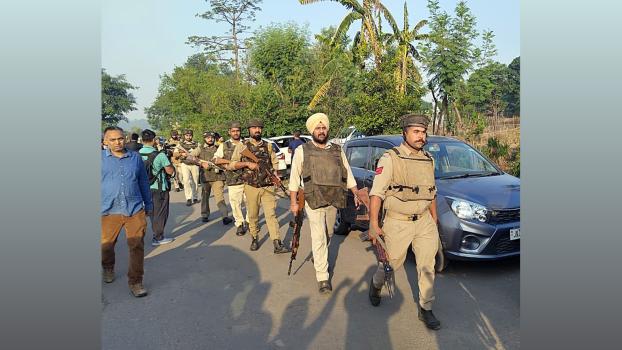 Security personnel conduct search ops in Kathua