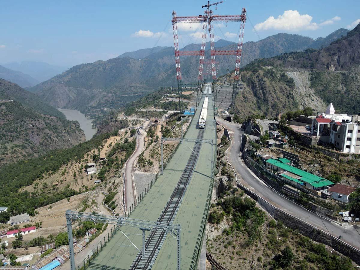 A Train On World's Highest Rail Bridge - Rediff.com India News