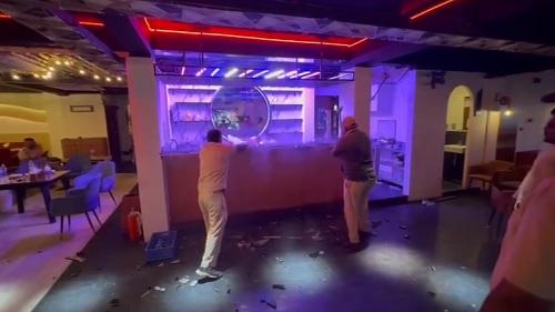Pune civic body workers demolish illegal part of pub/ANI on X