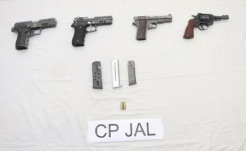 The weapons recovered from the arrested gang members/Punjab police on X