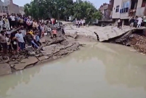 Rescue operations underway after the water tank collapse in UP's Mathura/ANI on X