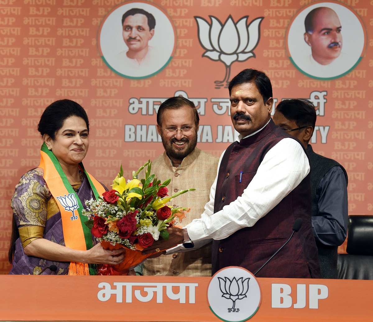 Ex-CM Karunakaran's Daughter Joins BJP - Rediff.com