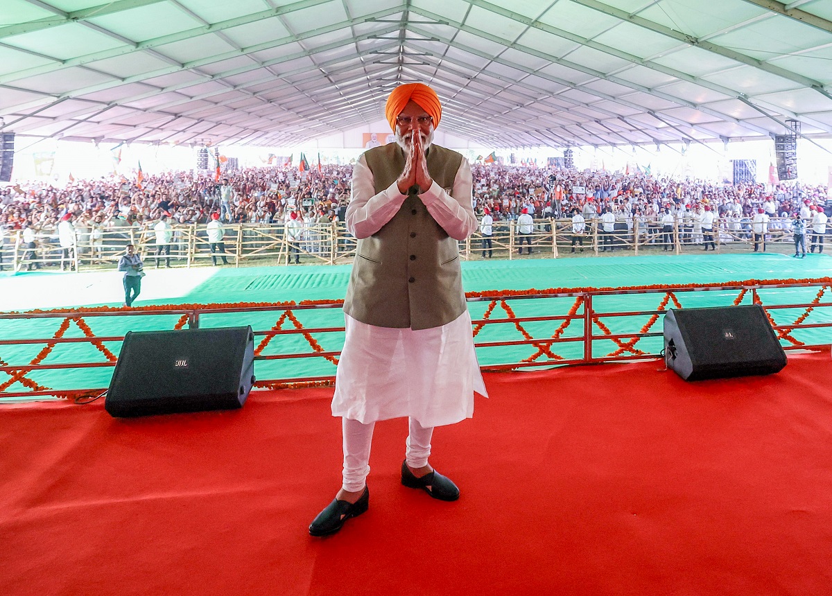 PM Narendra Modi during a public meeting in Jalandhar, May 24, 2024/ANI Photo