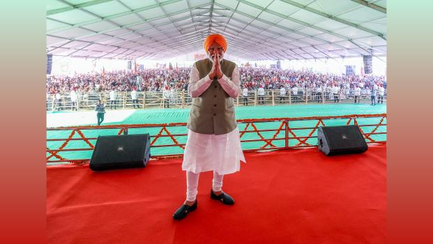 PM Narendra Modi during a public meeting in Jalandhar, May 24, 2024/ANI Photo