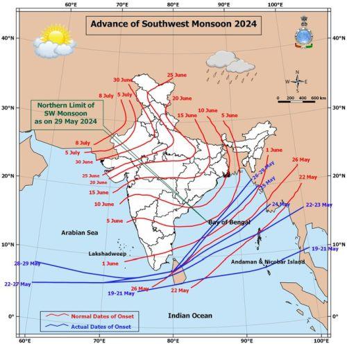 Monsoon in Kerala in 24 hours