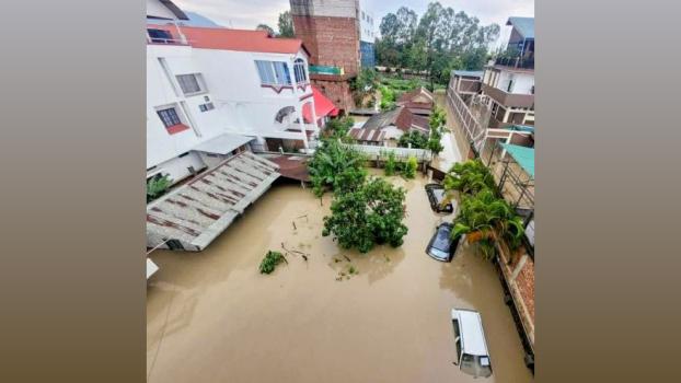 Manipur CM N Biren Singh's home gets partially submerged