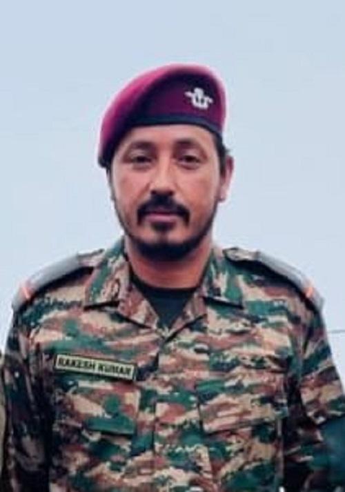 Naib Subedar Rakesh Kumar of 2 Para/Image courtesy White Knight Corps on X