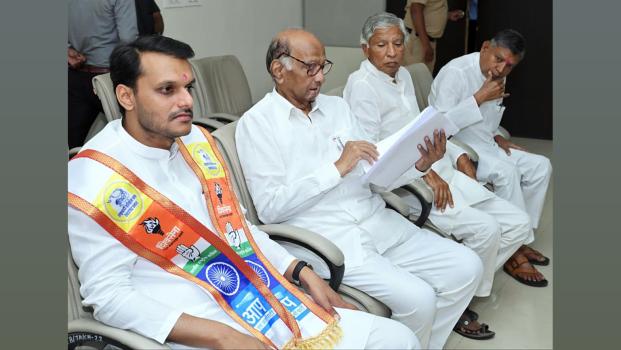 Sharad Pawar with Yugendra