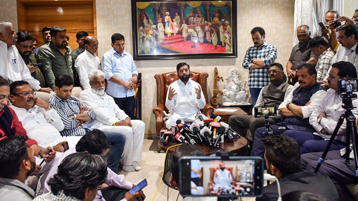 Eknath Shinde's presser two days ago