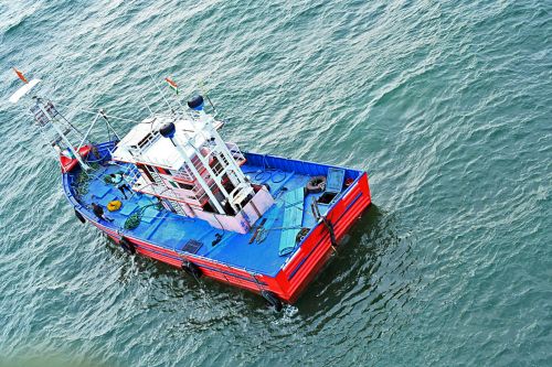 Crew from a fishing vessel was rescued by coast guards. File pic