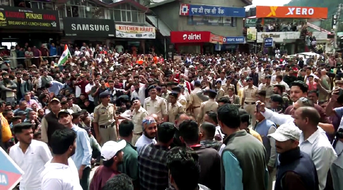 Protest against the illegal construction of the Sanjauli Mosque, in Shimla/File image