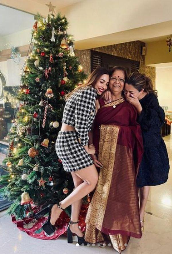 Malaika and Amrita with their mother Joyce