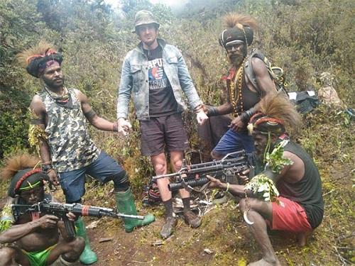 New Zealand pilot Phillip Mehrtens during captivity of rebels/ANI Photo